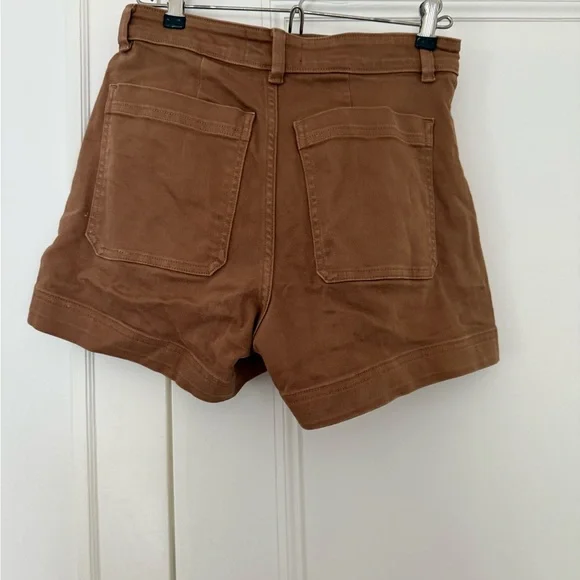 Everlane High Waist Brown Shorts - Picture 3 of 6